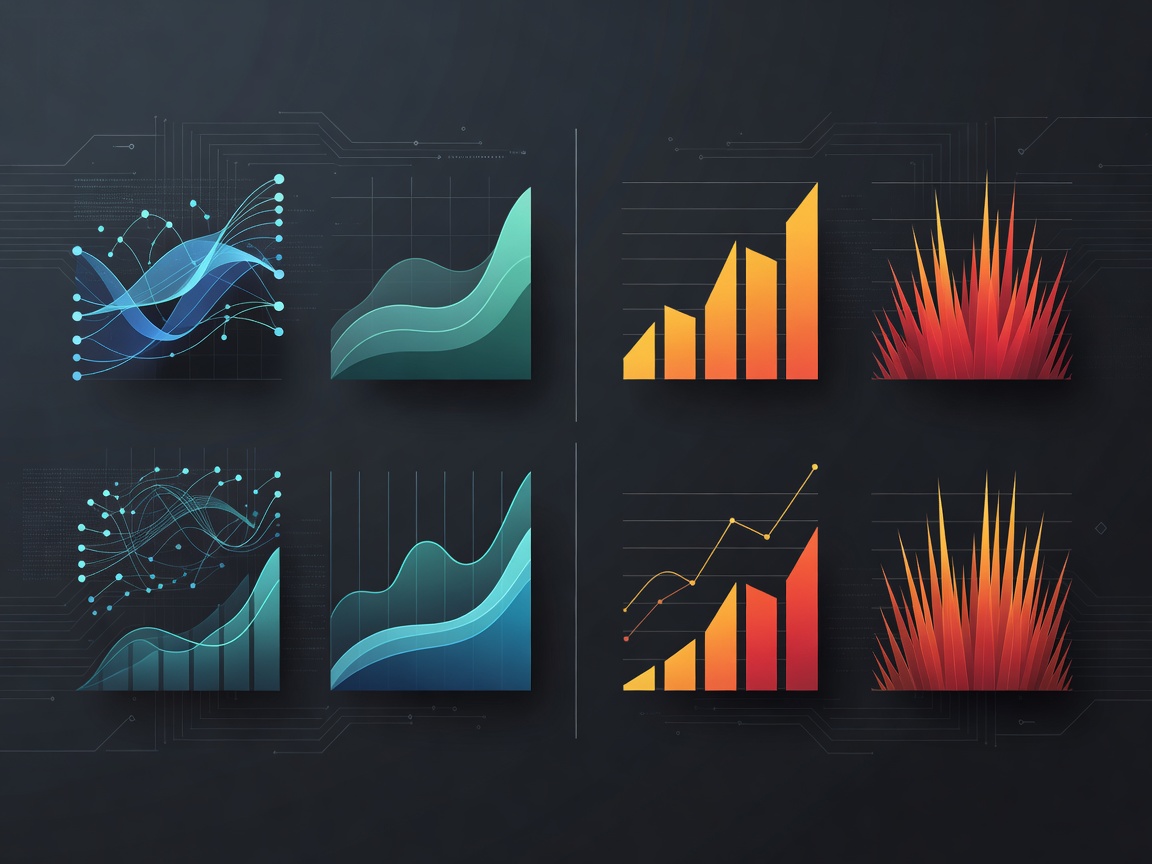 A side-by-side comparison chart visualization representing software analysis